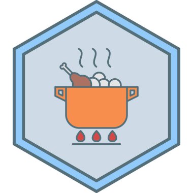 yiyecek modern ikon vektör illüstrasyonu