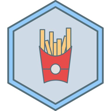 yiyecek modern ikon vektör illüstrasyonu