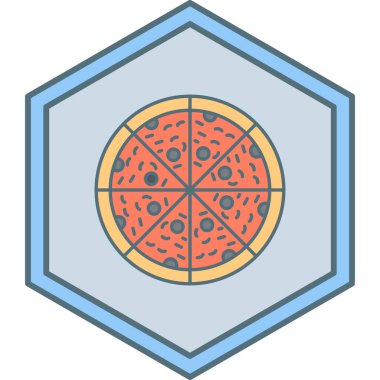 yiyecek modern ikon vektör illüstrasyonu