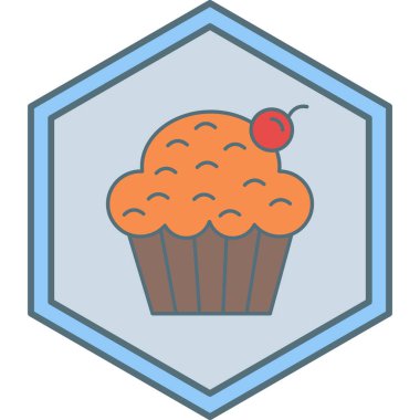 yiyecek modern ikon vektör illüstrasyonu