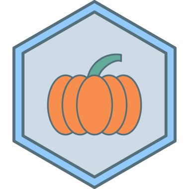 Balkabağı modern ikon vektör çizimi