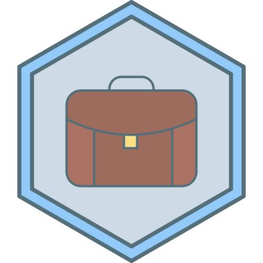 evrak çantası ikonu vektör illüstrasyonu