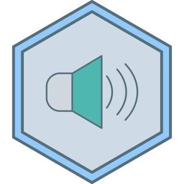 ses simgesi vektör illüstrasyonu