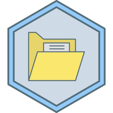 Dosya. Web simgesi basit illüstrasyon