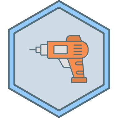 Yapı ve onarım simgesinin vektör illüstrasyonu