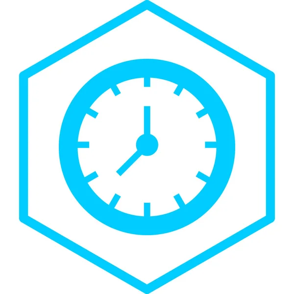 Clock Web Icon Simple Illustration — Stock Vector