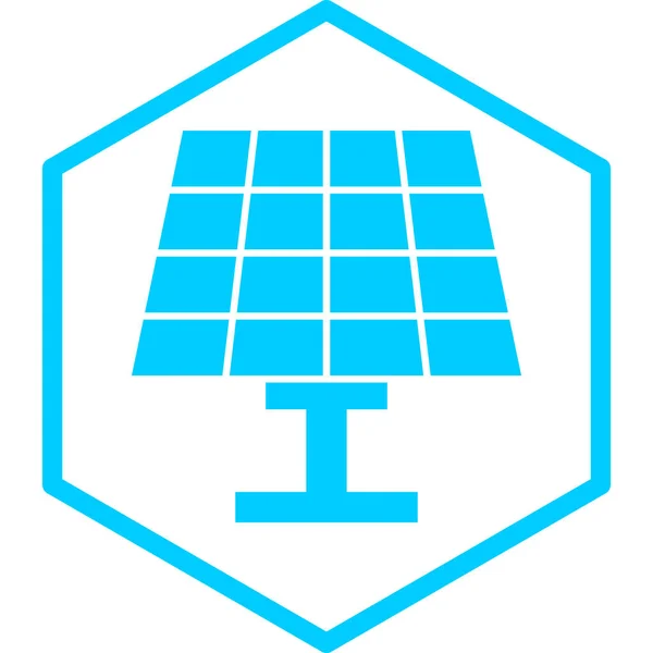 Icon Vektor Illustration Für Solarmodule — Stockvektor