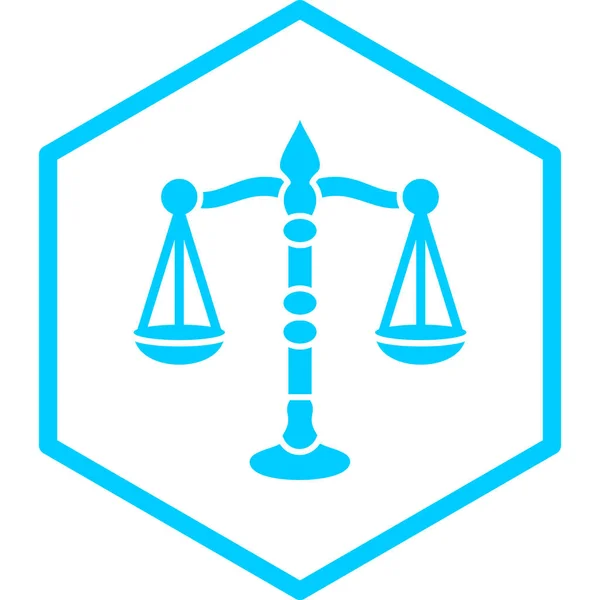 Νόμος Και Δικαιοσύνη Διάνυσμα Εικονίδιο Σύγχρονο Απλό Και Μινιμαλιστικό Στυλ — Διανυσματικό Αρχείο