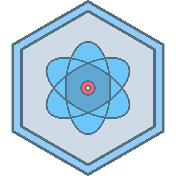 Atom Web Icon Simple Illustration — Stock Vector