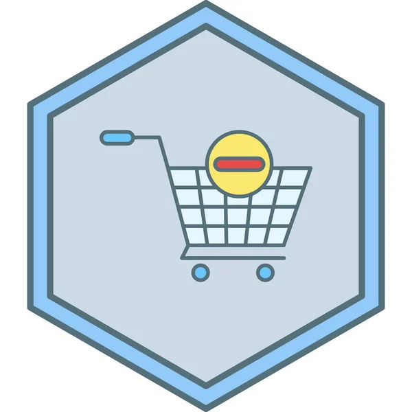 Icono Del Carrito Compras Ilustración Del Vector — Archivo Imágenes Vectoriales