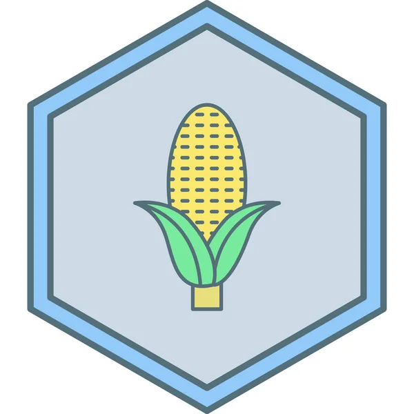 Corn Modern Icon Vector Illustration — Vetor de Stock