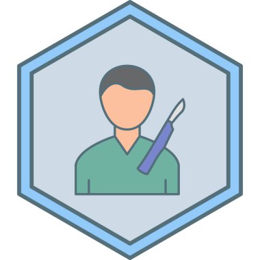 Bir insan simgesinin vektör illüstrasyonu