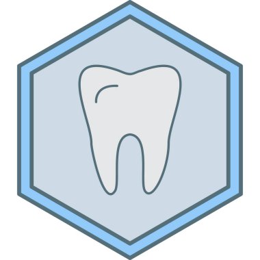 diş simgesi vektör illüstrasyonu