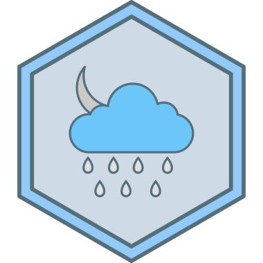 Bulut. Web simgesi basit illüstrasyon