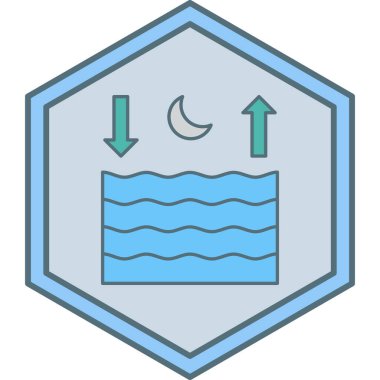 Su simgesinin vektör illüstrasyonu