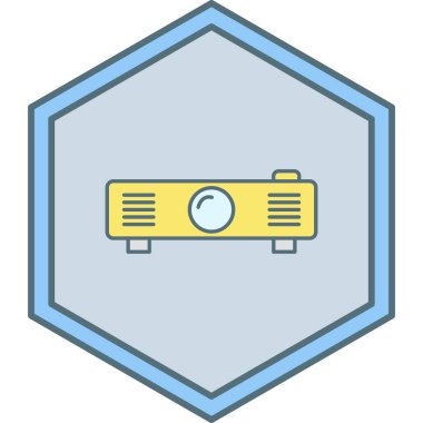 video kamera ikonu vektör illüstrasyonu