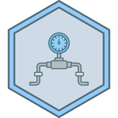 Bir gaz öğütücü simgesinin vektör çizimi