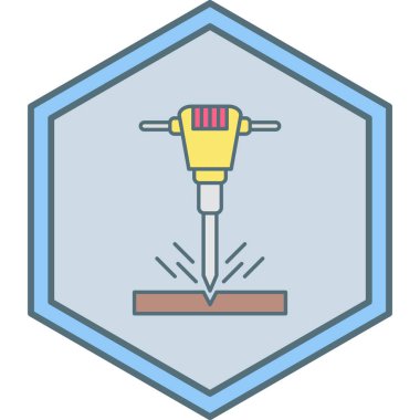 Dairesel bir simgenin vektör illüstrasyonu