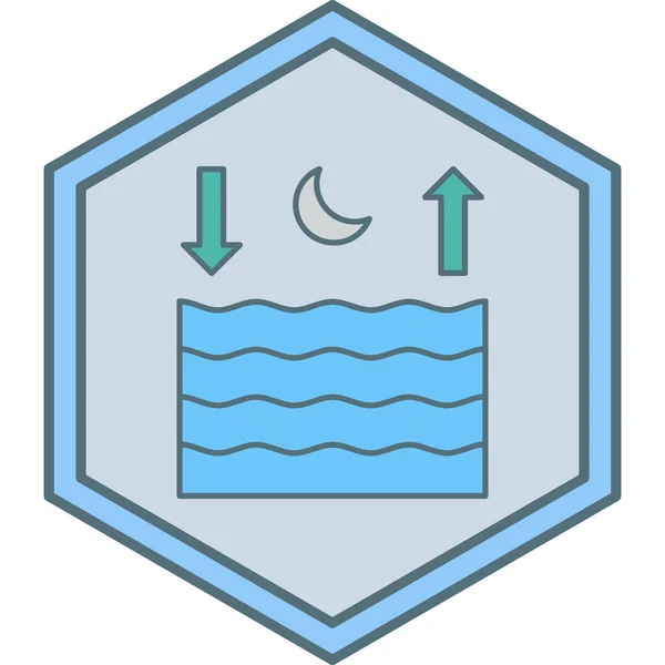 水のアイコンのベクトル図 — ストックベクタ