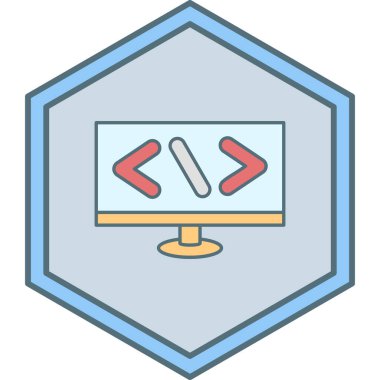 Bilgisayar modern simgesinin vektör illüstrasyonu