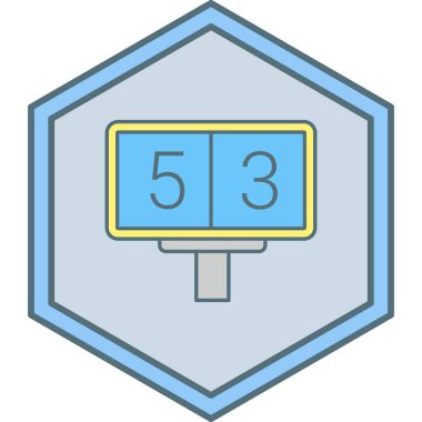 Çetele simge vektör çizim