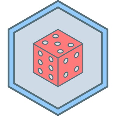 zar simgesi vektör illüstrasyonu