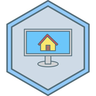 bilgisayar web simgesi basit illüstrasyon