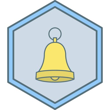 Çan simgesinin vektör illüstrasyonu