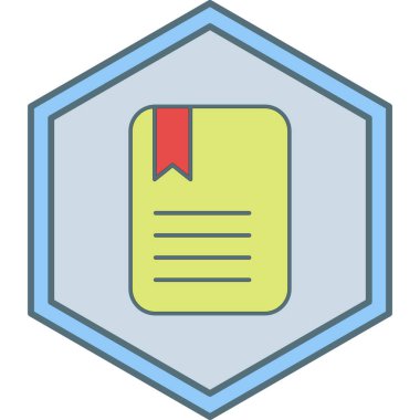 Kitap. Web simgesi basit illüstrasyon