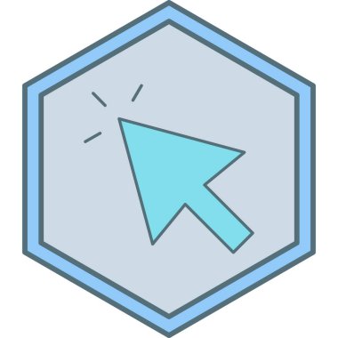 İmleç. Web simgesi basit illüstrasyon