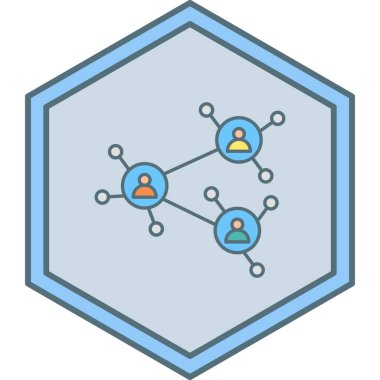 şebeke. Web simgesi basit illüstrasyon