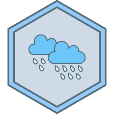 Bulutlar. Web simgesi basit tasarım