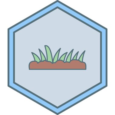 Bitkiler. Web simgesi basit illüstrasyon