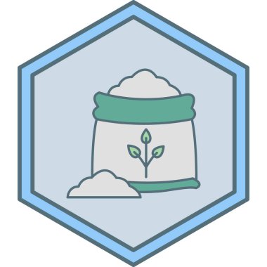 Bitki simgesinin vektör illüstrasyonu