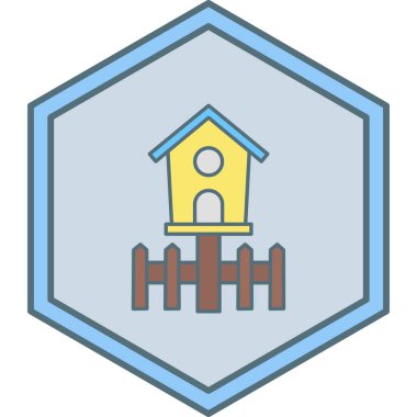 Çiftlik simgesinin vektör illüstrasyonu