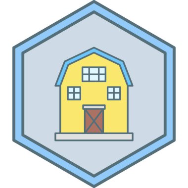 Ev. Web simgesi basit illüstrasyon