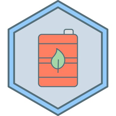 Eko enerji simgesinin vektör illüstrasyonu