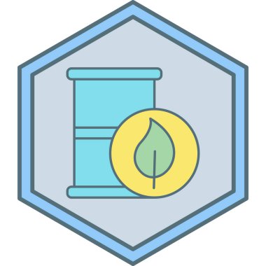 eko enerji simgesi, vektör illüstrasyonu basit tasarım