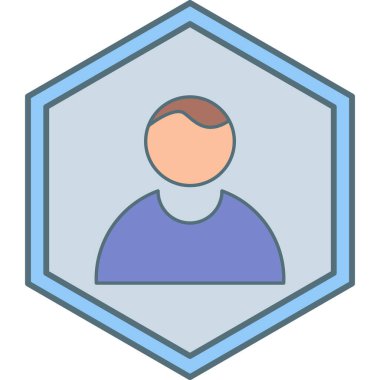 İnsan simgesinin vektör illüstrasyonu