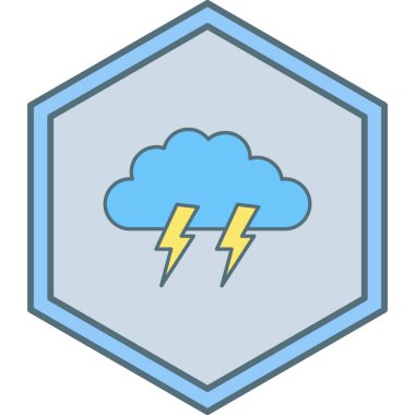 Moda tarzında izole edilmiş bir bulut simgesi