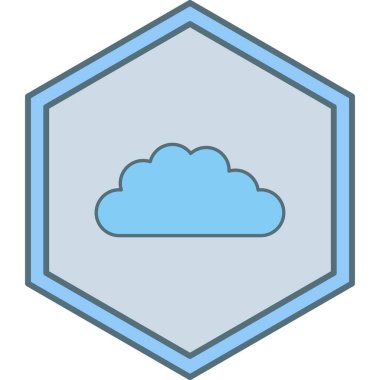 bulut simgesi, vektör illüstrasyonu