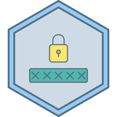 Güvenli. Web simgesi basit illüstrasyon