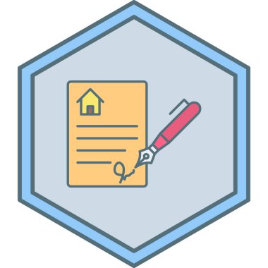 Basit bir simge tasarımının vektör çizimi