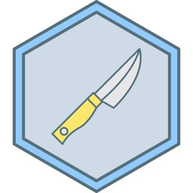 Bıçak. Web simgesi basit illüstrasyon