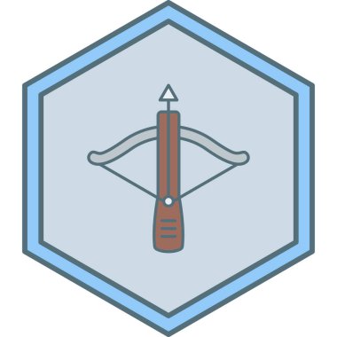 Bir kılıç simgesinin vektör illüstrasyonu