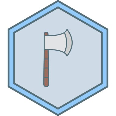 Balta ağ simgesi, vektör illüstrasyonu