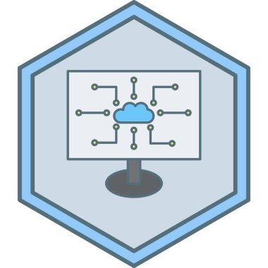 Bulut hesaplama. Web simgesi