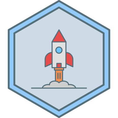 Roket fırlatıldı. Basit resimleme