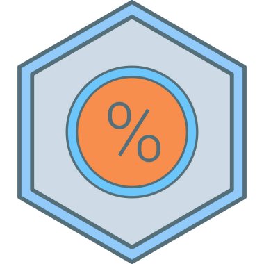 İndirim. Web simgesi basit illüstrasyon