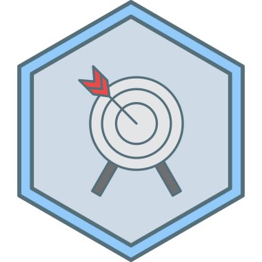 Hedef. Web simgesi basit illüstrasyon